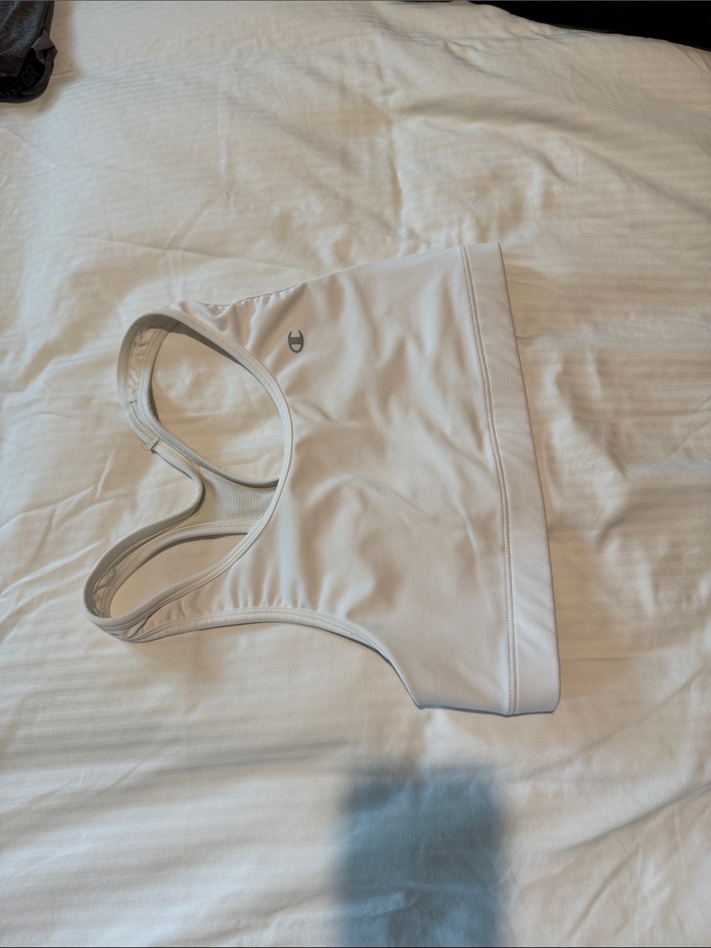 New Champion White Racerback Sports Bra L
